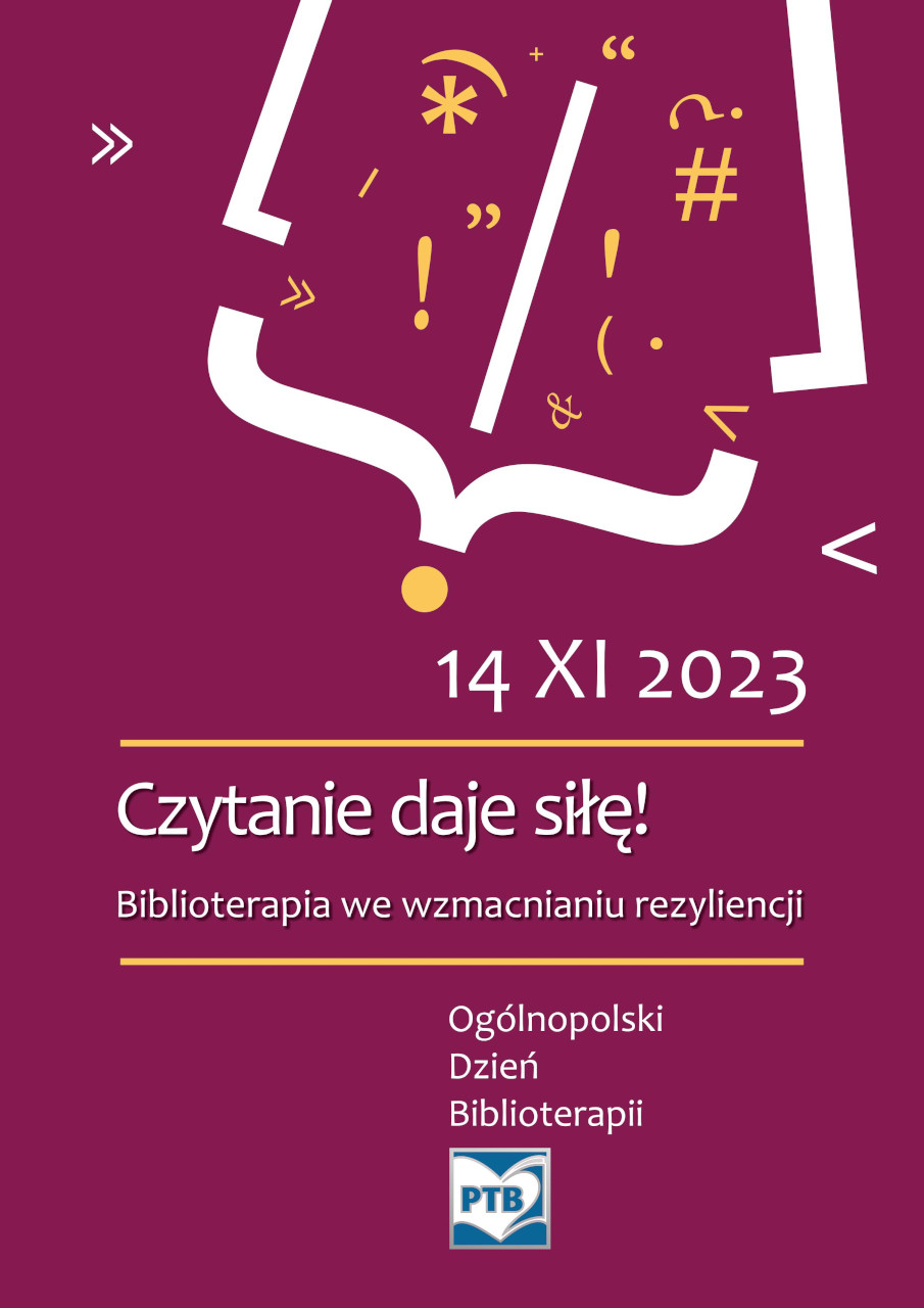 Ogólnopolski Dzień Biblioterapii 2023 - plakat